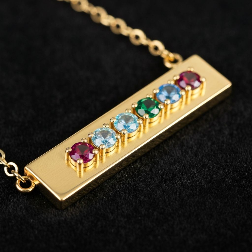 Birthstone Bar Necklace